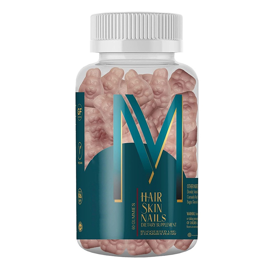 M Pell Ungles Sobre SUBLEMENT DIESTACIÓ GUMMIES La multivitamínica de la natura per als cabells vibrants, una pell brillant de la pell
