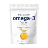 Oli de peix Omega 3 de triple força per microingredients Vitamin Angels