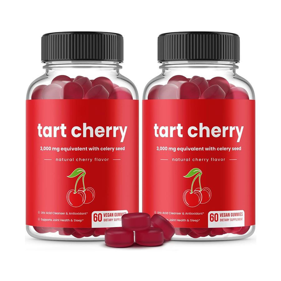 Tart Cherry & Ape Seed Gummies Vegan Gummies Suport natural per a la salut de l’àcid úric Defensa antioxidant i benestar diari